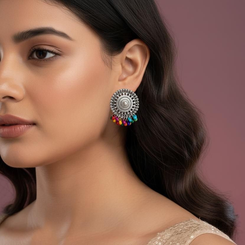 Multicolor Beads Necklace Set